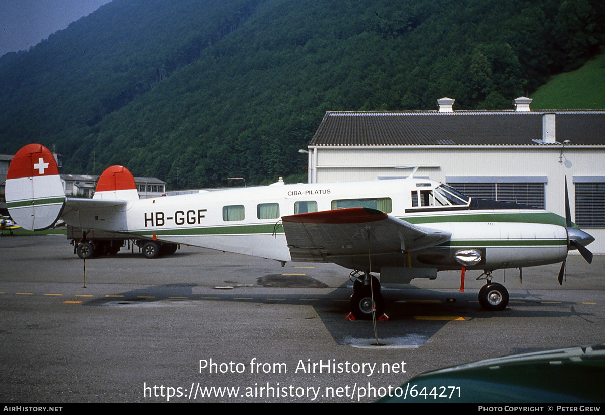 Aircraft Photo of HB-GGF | Volpar Turbo 18 | CIBA-Pilatus Aerial Spraying Company | AirHistory.net #644271