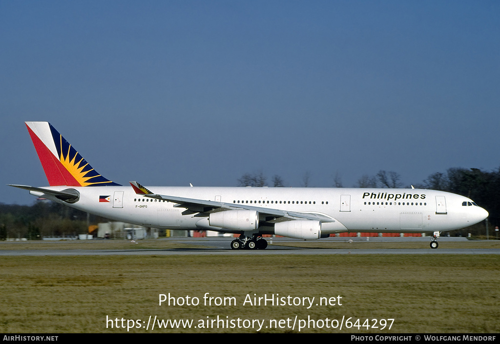 Aircraft Photo of F-OHPG | Airbus A340-211 | Philippine Airlines | AirHistory.net #644297