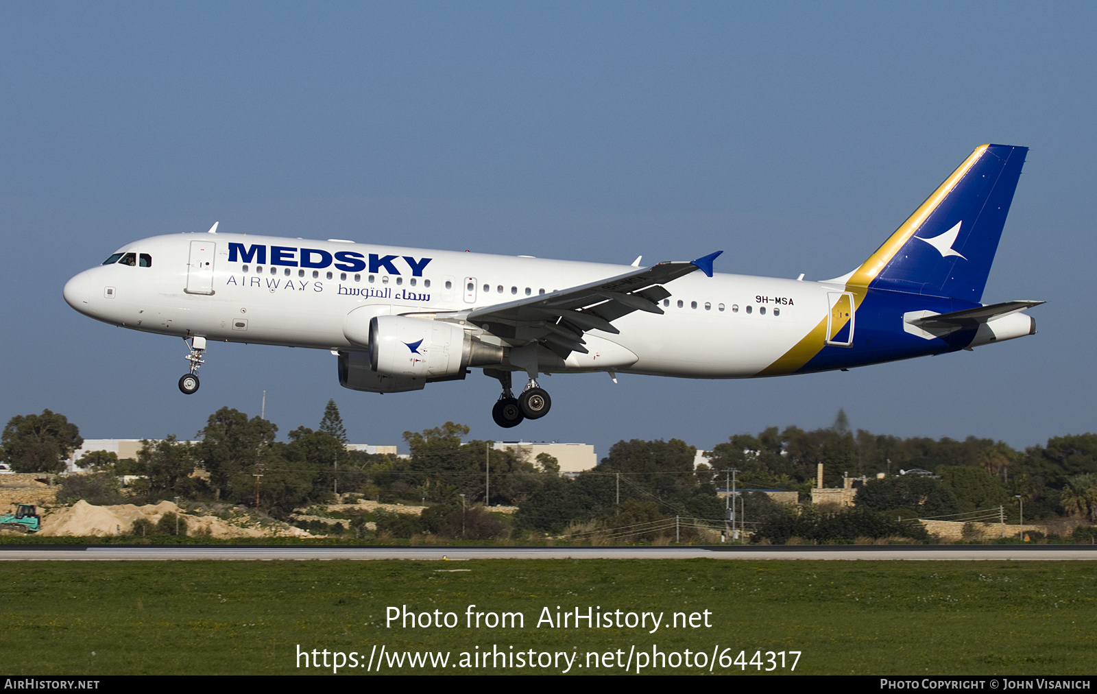 Aircraft Photo of 9H-MSA | Airbus A320-214 | MedSky Airways | AirHistory.net #644317