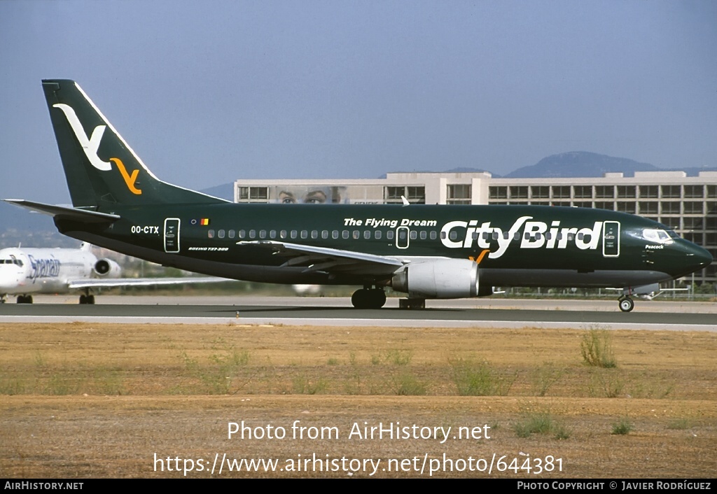 Aircraft Photo of OO-CTX | Boeing 737-3L9 | CityBird | AirHistory.net #644381