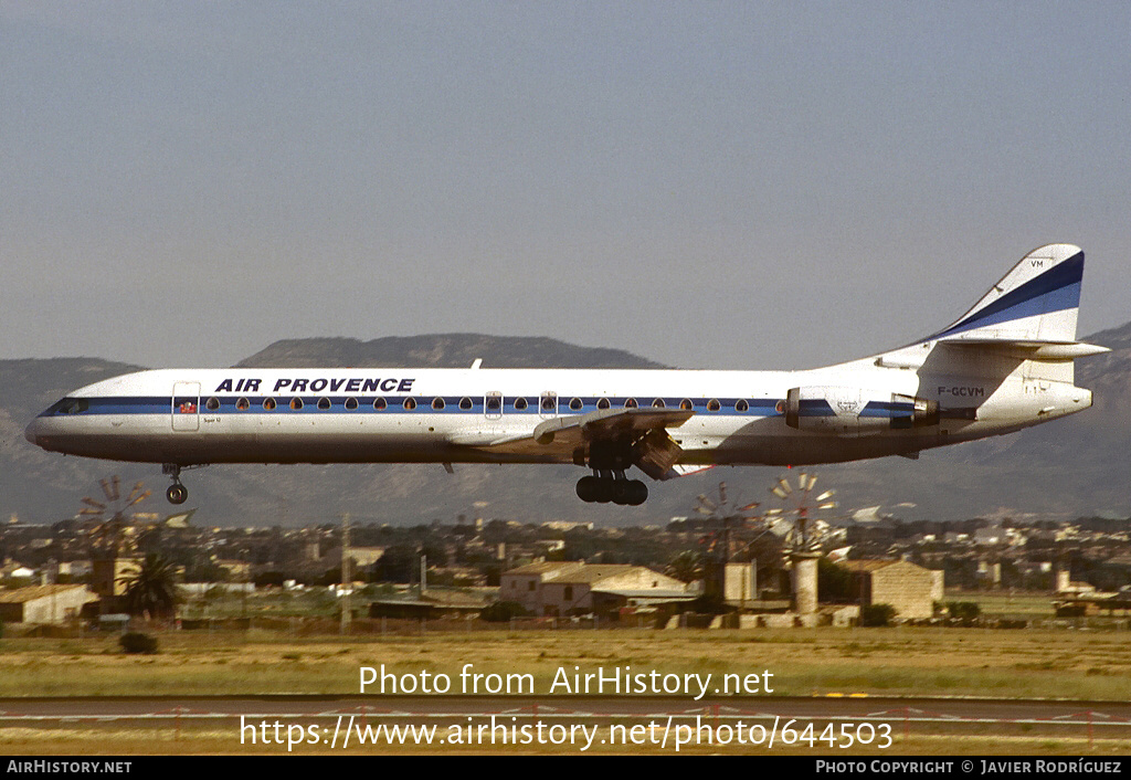 Aircraft Photo of F-GCVM | Aerospatiale SE-210 Caravelle 12 | Air Provence | AirHistory.net #644503