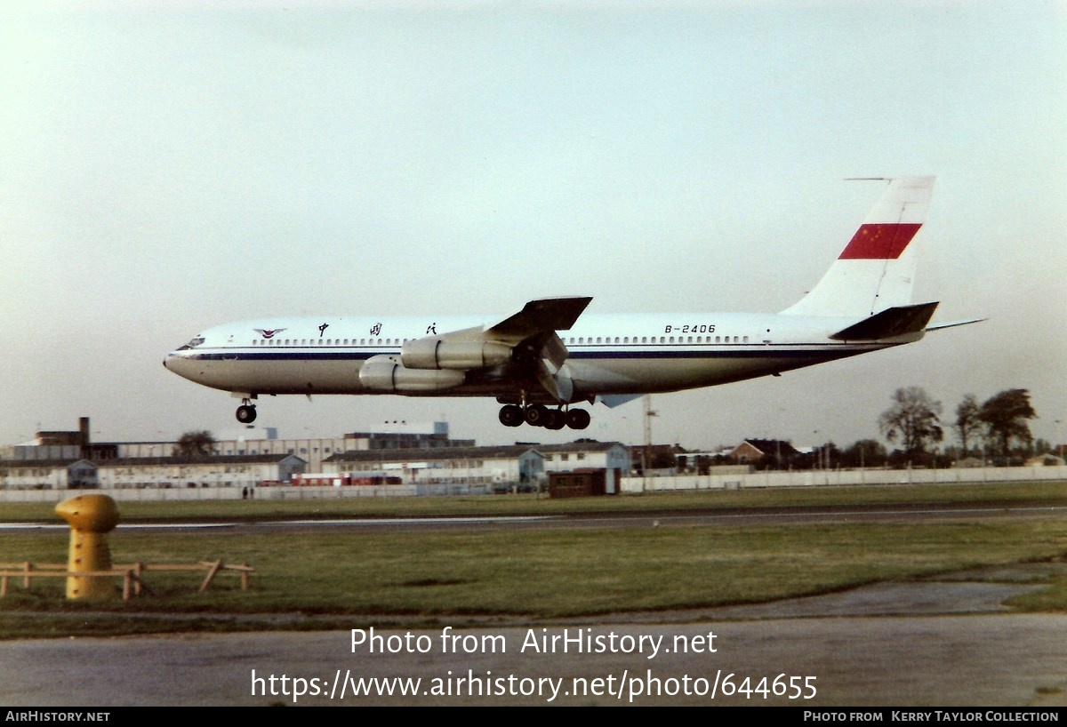 Aircraft Photo of B-2406 | Boeing 707-3J6B | CAAC - Civil Aviation Administration of China | AirHistory.net #644655