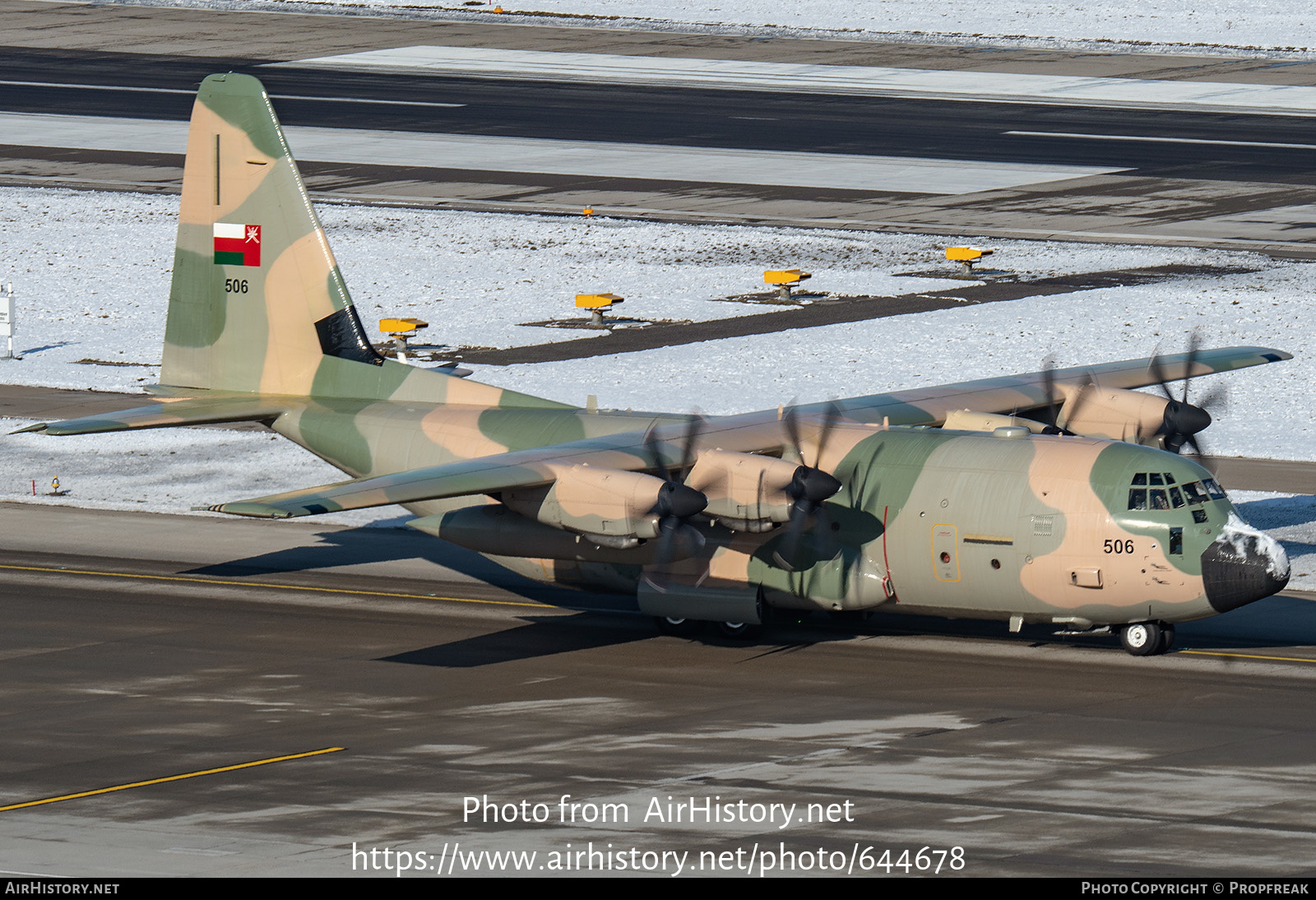 Aircraft Photo of 506 | Lockheed Martin C-130J Hercules | Oman - Air Force | AirHistory.net #644678