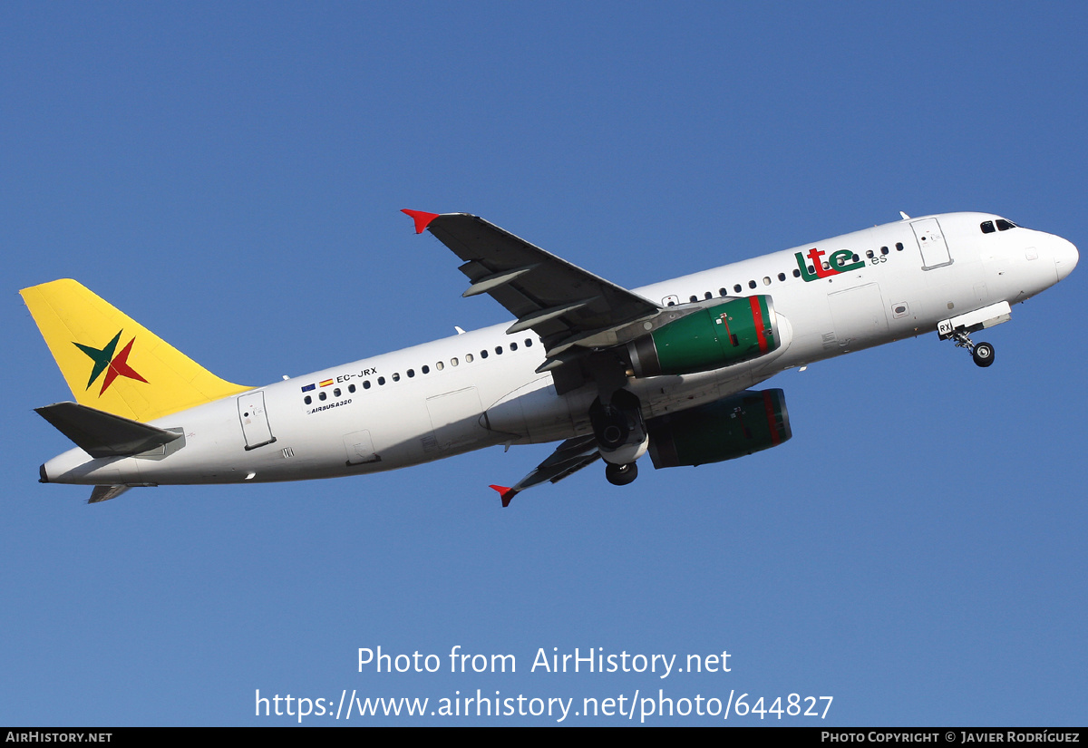 Aircraft Photo of EC-JRX | Airbus A320-232 | LTE International Airways | AirHistory.net #644827