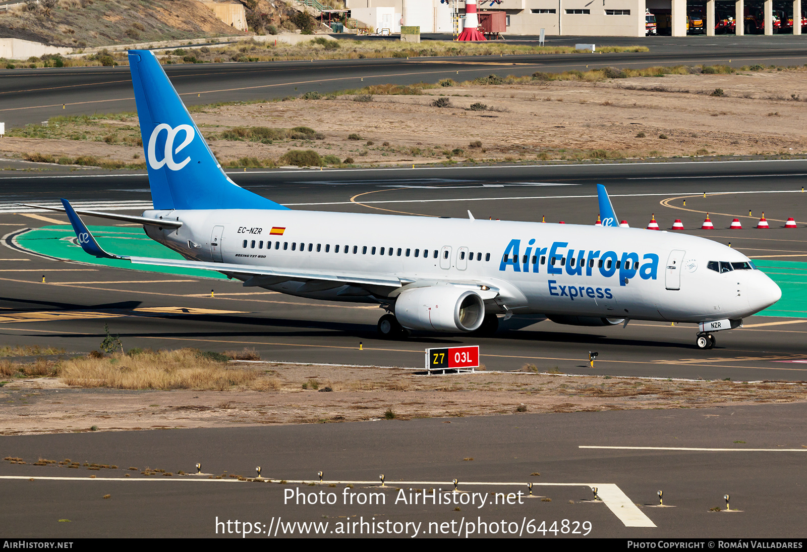 Aircraft Photo of EC-NZR | Boeing 737-8AS | Air Europa Express | AirHistory.net #644829