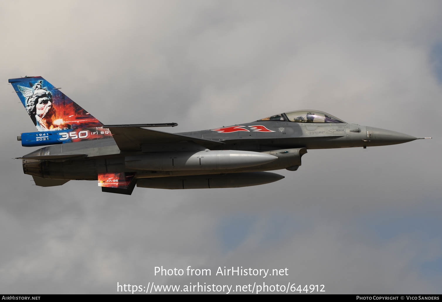 Aircraft Photo of FA-86 | General Dynamics F-16AM Fighting Falcon | Belgium - Air Force | AirHistory.net #644912