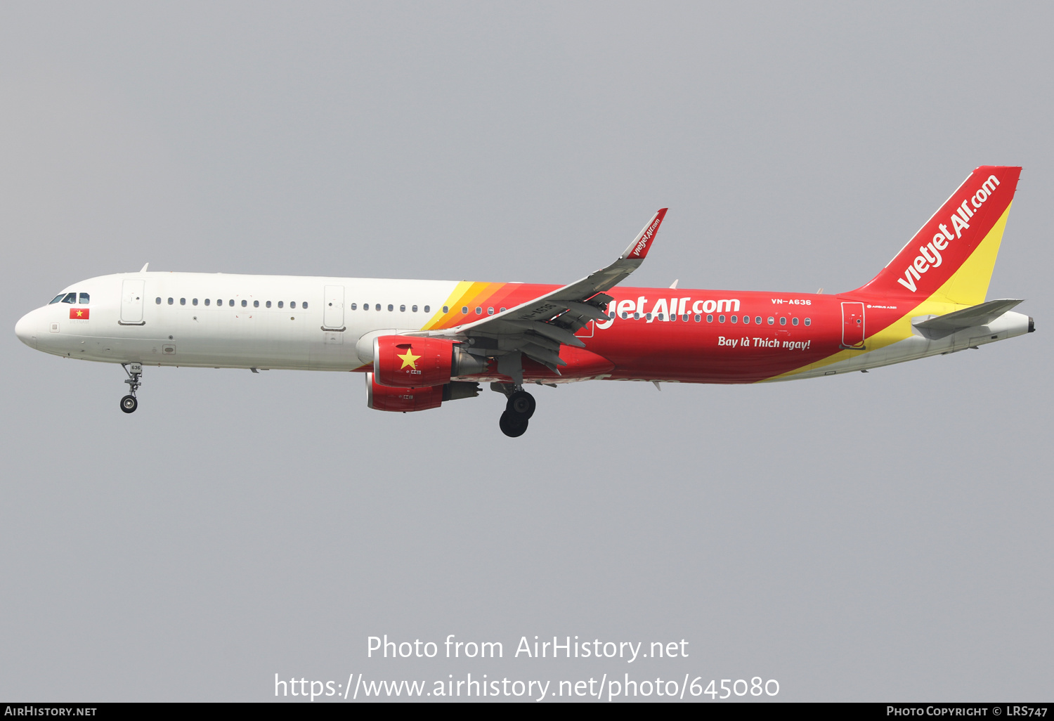 Aircraft Photo of VN-A636 | Airbus A321-211 | VietJet Air | AirHistory.net #645080