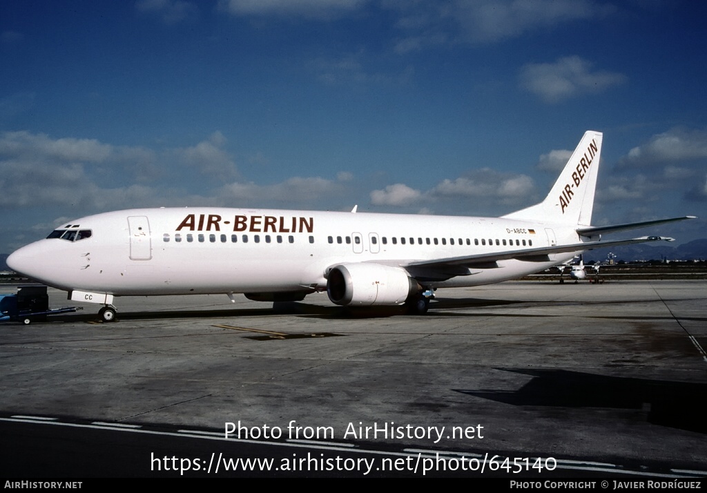 Aircraft Photo of D-ABCC | Boeing 737-46B | Air Berlin | AirHistory.net #645140