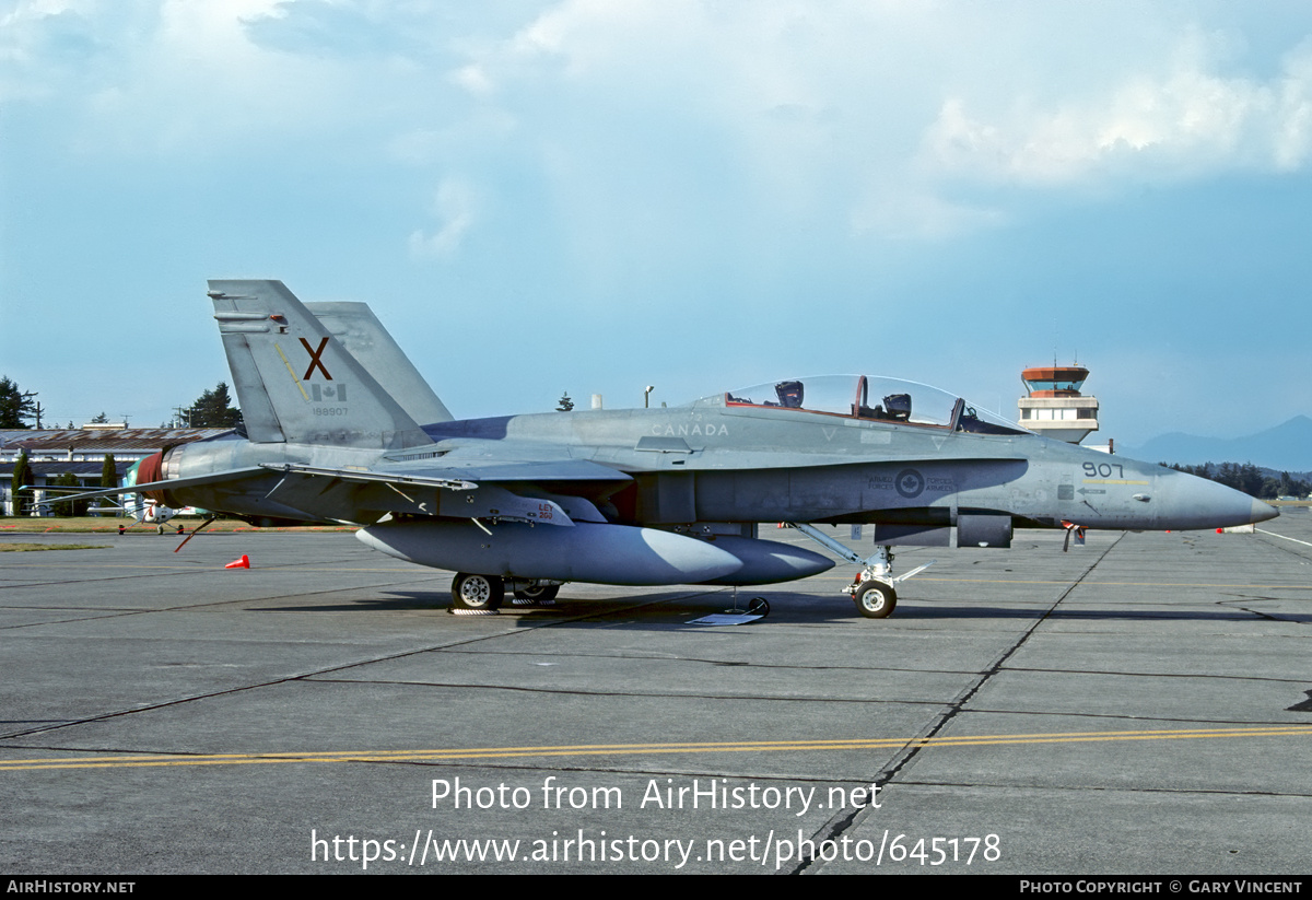 Aircraft Photo of 188907 | McDonnell Douglas CF-188B Hornet | Canada - Air Force | AirHistory.net #645178