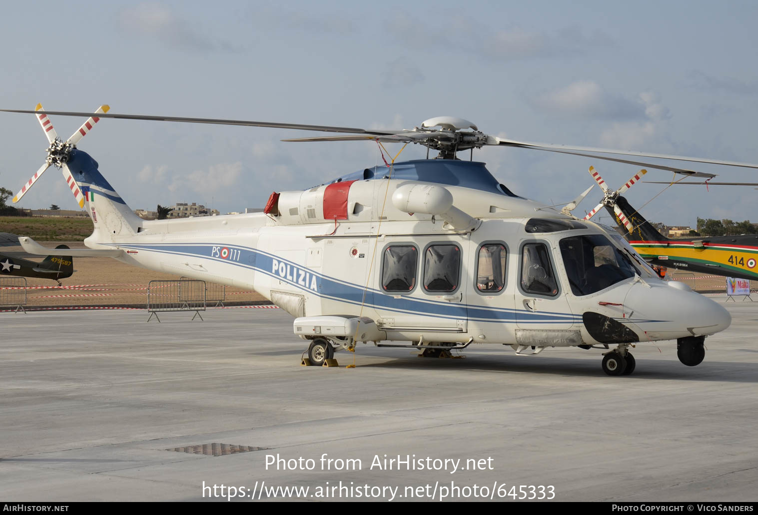 Aircraft Photo of MM81818 | AgustaWestland AW-139 | Italy - Polizia | AirHistory.net #645333