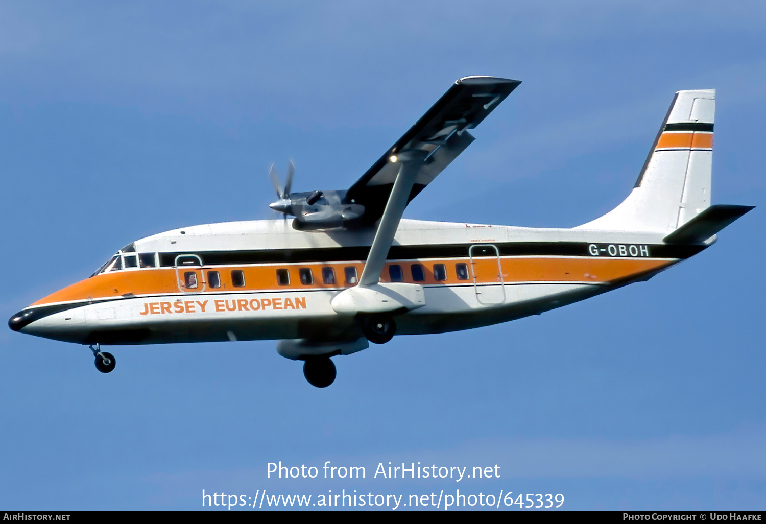 Aircraft Photo of G-OBOH | Short 360-200 | Jersey European Airways | AirHistory.net #645339