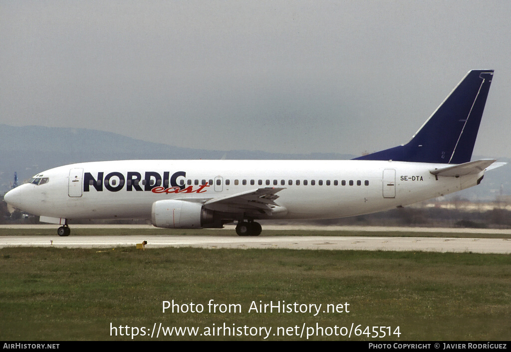 Aircraft Photo of SE-DTA | Boeing 737-3Q8 | Nordic East Airways - NEA | AirHistory.net #645514