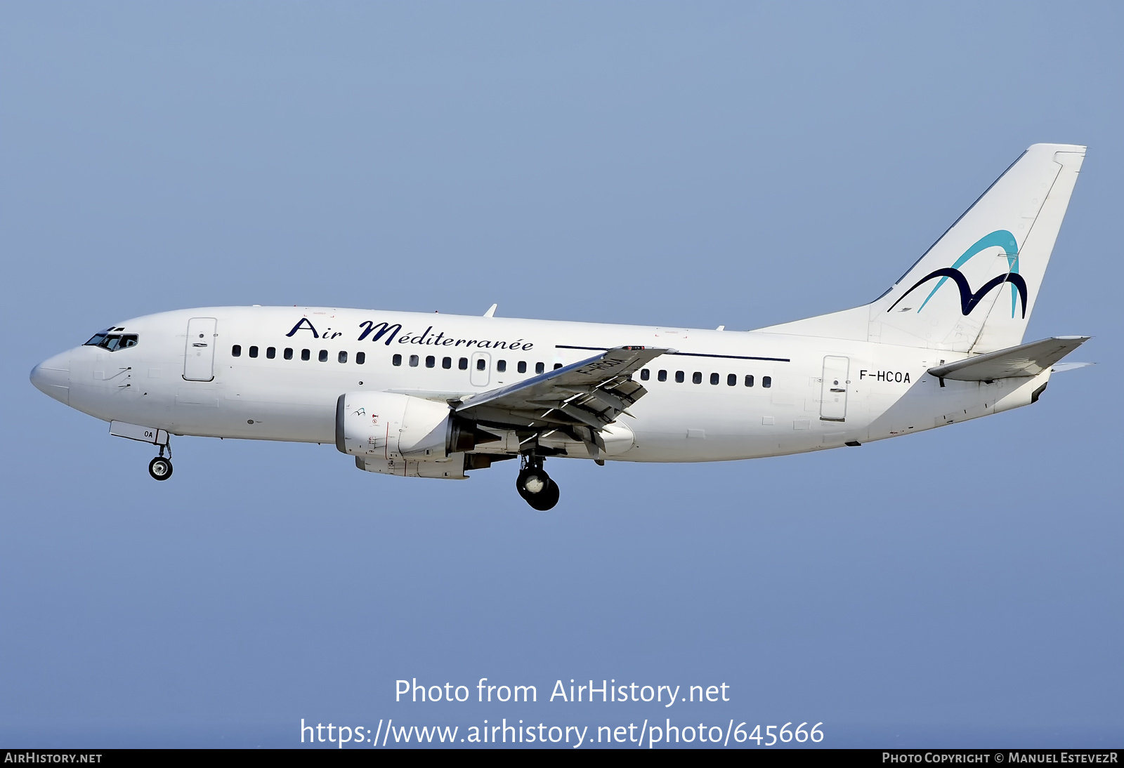 Aircraft Photo of F-HCOA | Boeing 737-5L9 | Air Méditerranée | AirHistory.net #645666