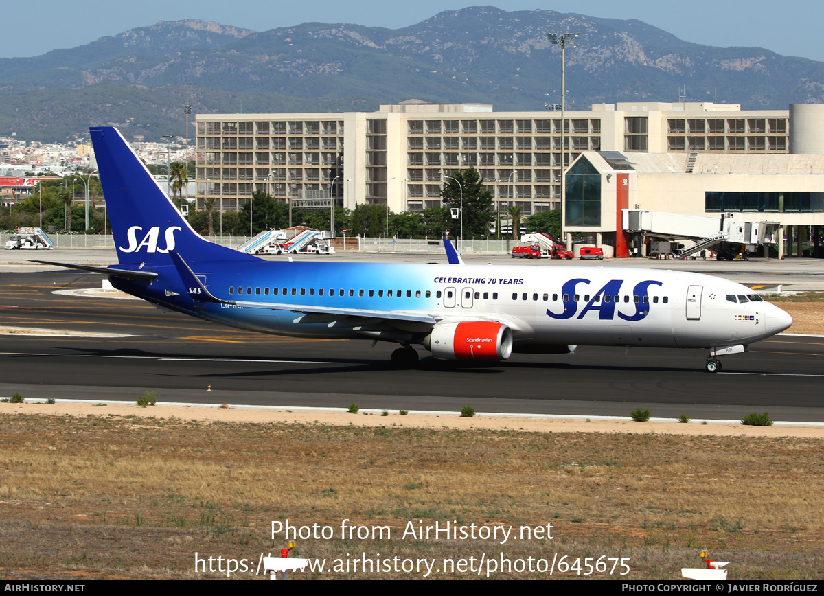 Aircraft Photo of LN-RGI | Boeing 737-86N | Scandinavian Airlines - SAS | AirHistory.net #645675