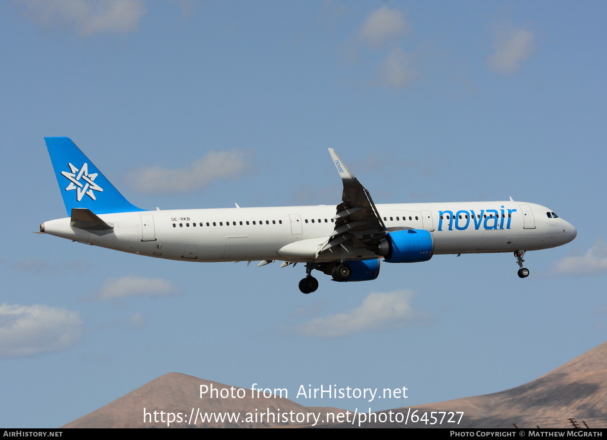 Aircraft Photo of SE-RKB | Airbus A321-251N | Novair | AirHistory.net #645727