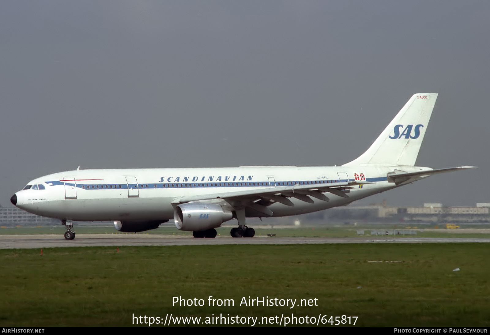 Aircraft Photo of SE-DFL | Airbus A300B2-320 | Scandinavian Airlines - SAS | AirHistory.net #645817