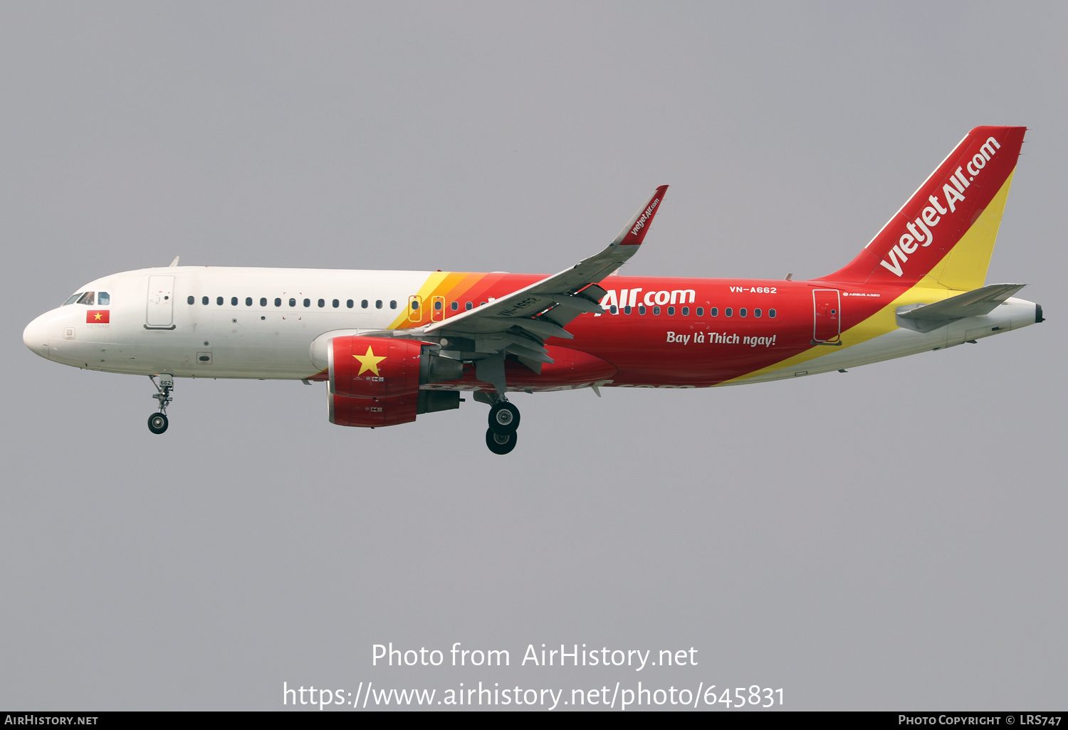 Aircraft Photo of VN-A662 | Airbus A320-214 | VietJet Air | AirHistory.net #645831