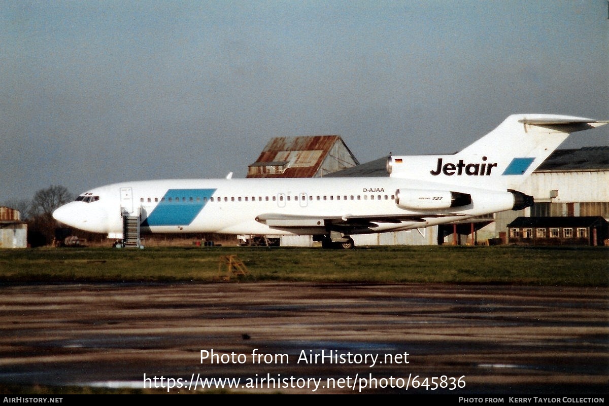 Aircraft Photo of D-AJAA | Boeing 727-81 | Jetair | AirHistory.net #645836