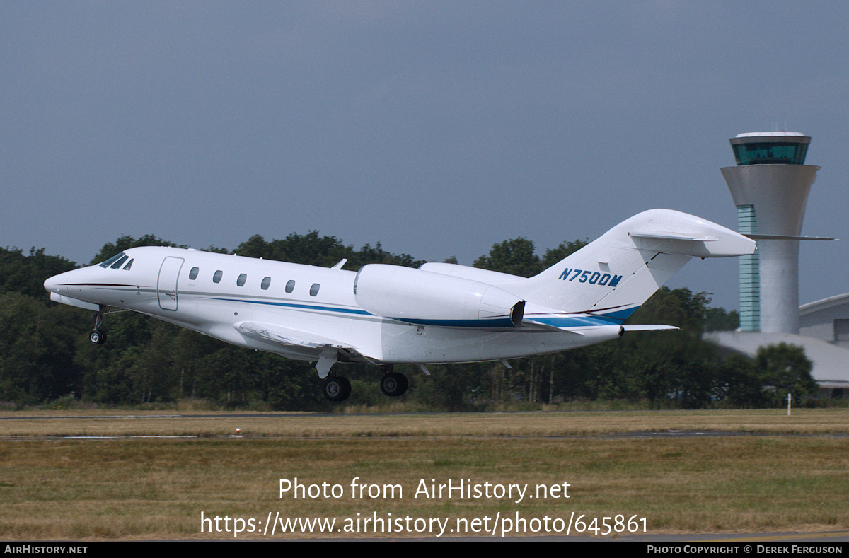 Aircraft Photo of N750DM | Cessna 750 Citation X | AirHistory.net #645861