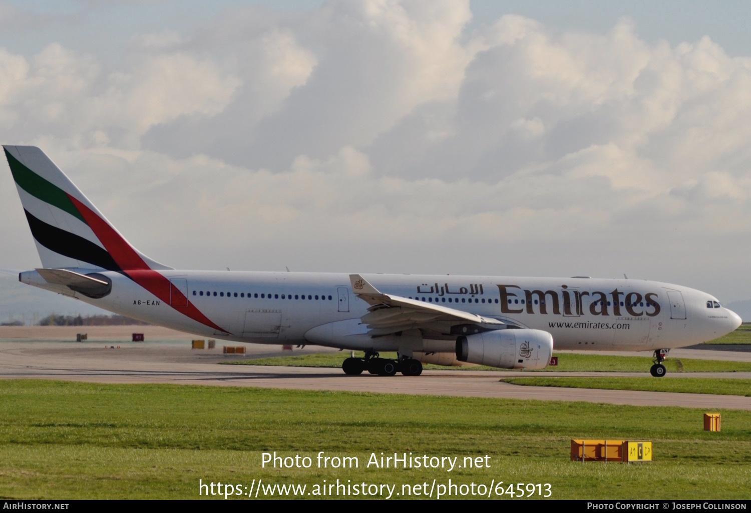 Aircraft Photo of A6-EAN | Airbus A330-243 | Emirates | AirHistory.net #645913