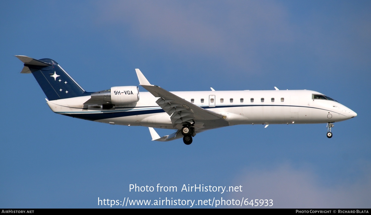 Aircraft Photo of 9H-VGA | Bombardier Challenger 850 (CRJ-200SE/CL-600-2B19) | AirHistory.net #645933