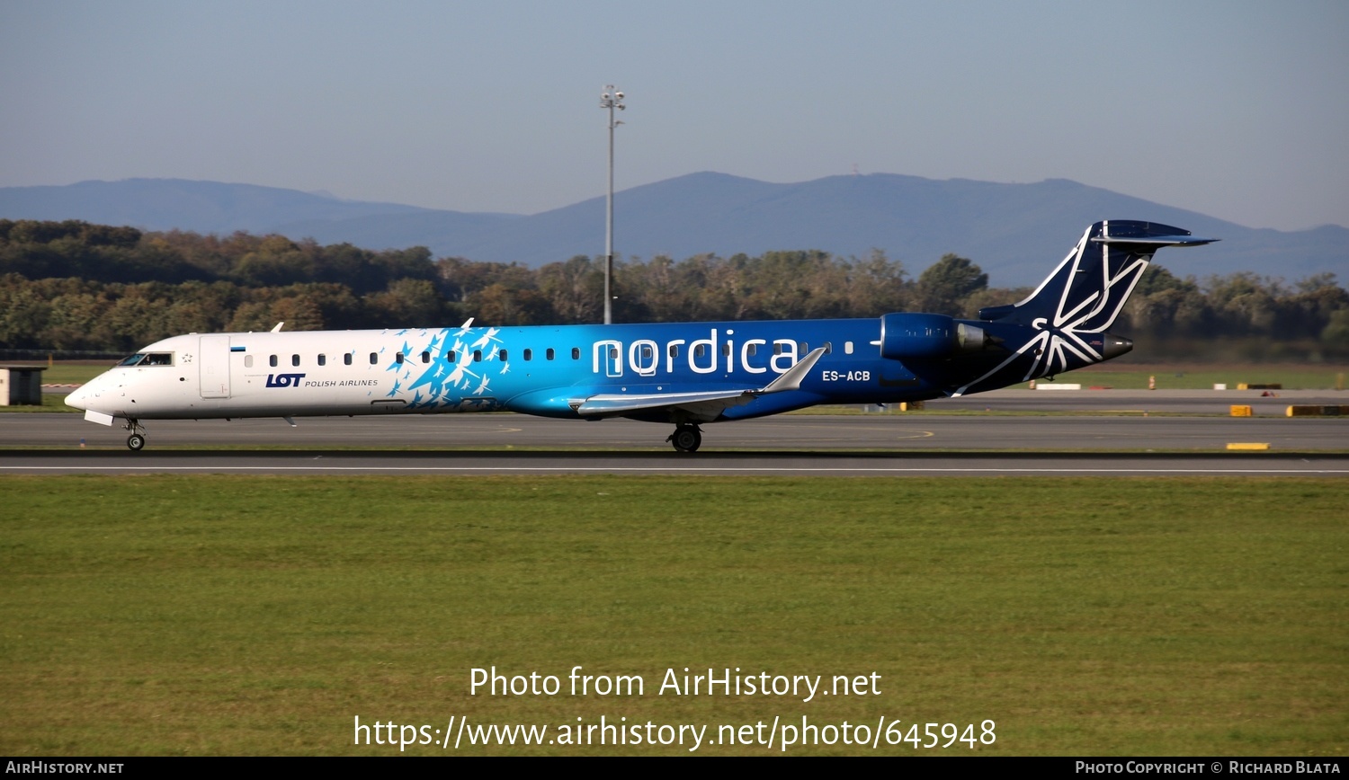 Aircraft Photo of ES-ACB | Bombardier CRJ-900 NG (CL-600-2D24) | Nordica | AirHistory.net #645948