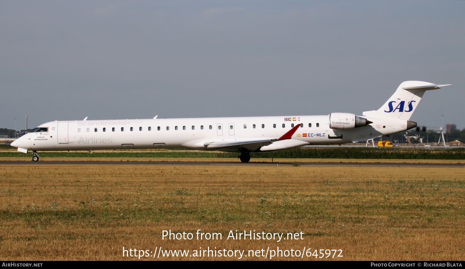 Aircraft Photo of EC-MLC | Bombardier CRJ-1000 (CL-600-2E25) | Scandinavian Airlines - SAS | AirHistory.net #645972