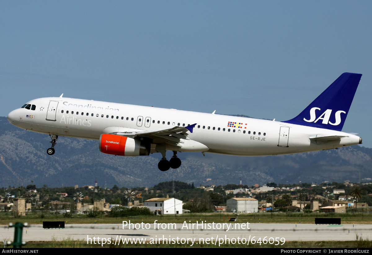 Aircraft Photo of SE-RJE | Airbus A320-232 | Scandinavian Airlines - SAS | AirHistory.net #646059