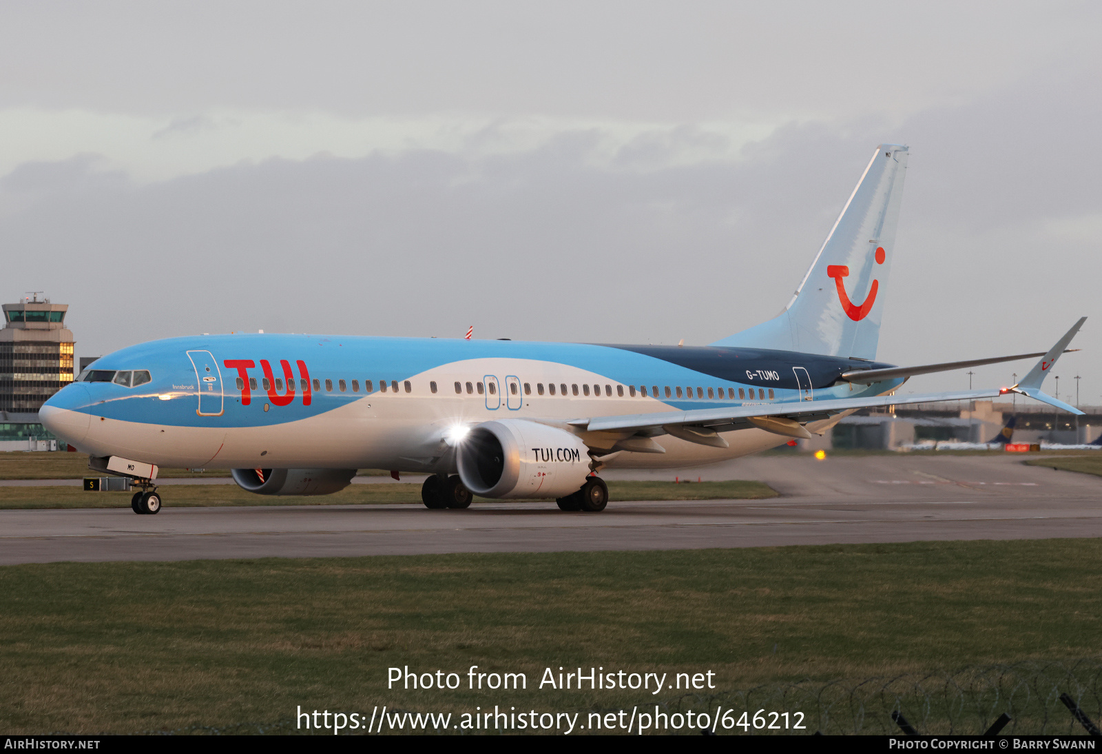 Aircraft Photo of G-TUMO | Boeing 737-8 Max 8 | TUI | AirHistory.net #646212