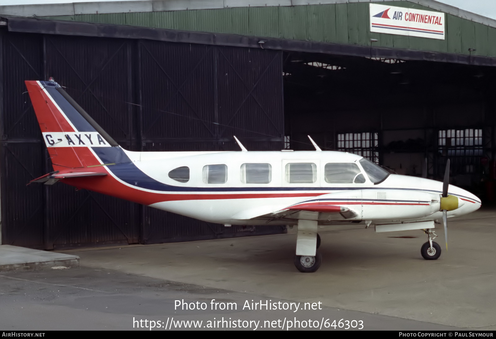 Aircraft Photo of G-AXYA | Piper PA-31-310 Navajo | AirHistory.net #646303