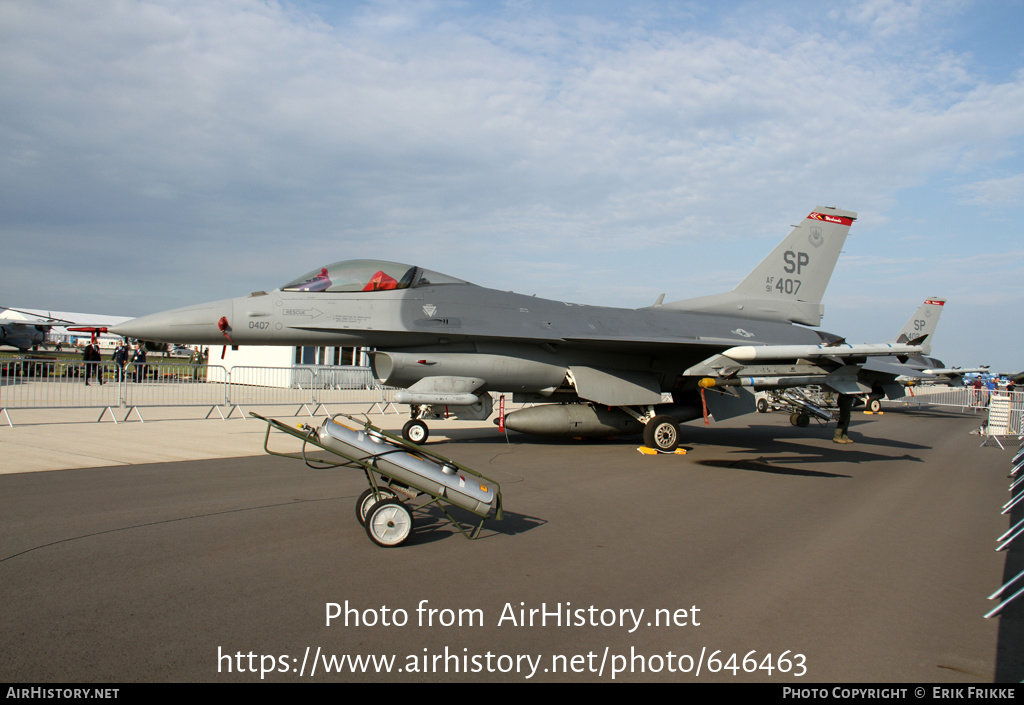 Aircraft Photo of 91-0407 / AF91-407 | General Dynamics F-16CM Fighting Falcon | USA - Air Force | AirHistory.net #646463