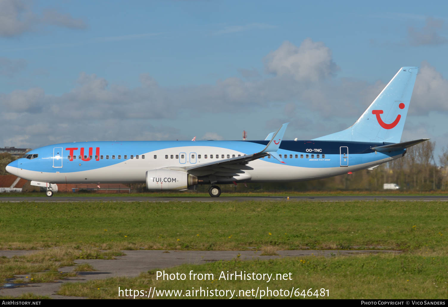 Aircraft Photo of OO-TNC | Boeing 737-8K5 | TUI | AirHistory.net #646481