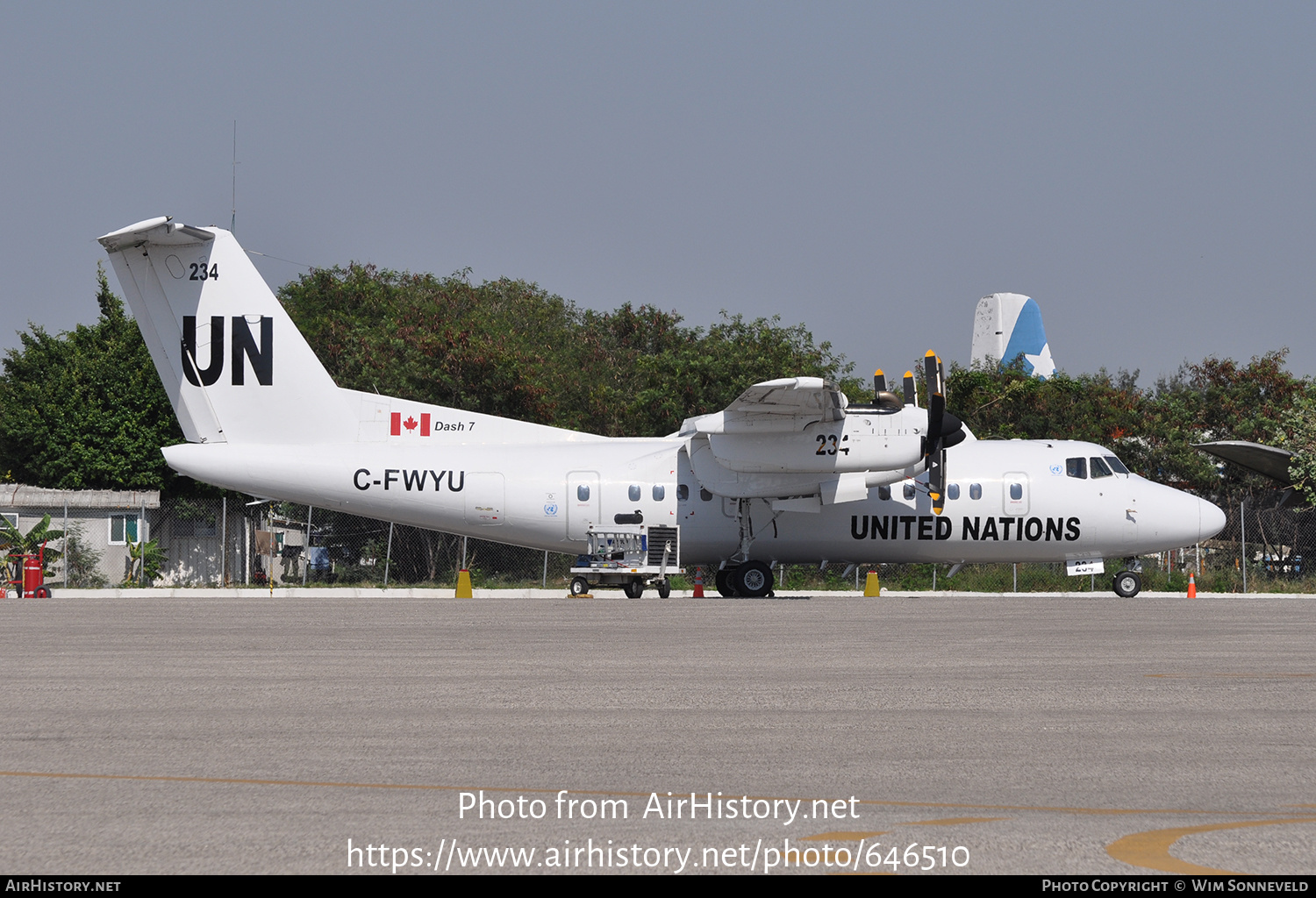 Aircraft Photo of C-FWYU / UN-234 | De Havilland Canada DHC-7-103 Dash 7 | United Nations | AirHistory.net #646510