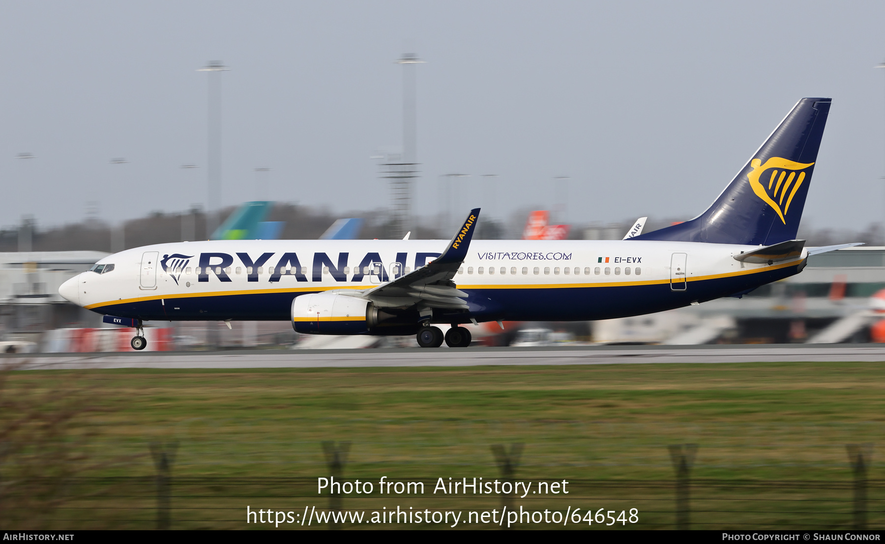 Aircraft Photo of EI-EVX | Boeing 737-8AS | Ryanair | AirHistory.net #646548