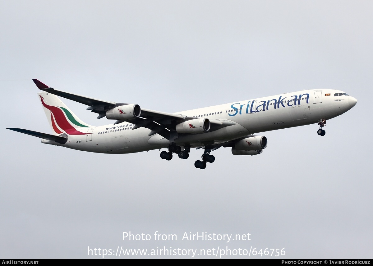 Aircraft Photo of 4R-ADF | Airbus A340-312 | SriLankan Airlines | AirHistory.net #646756