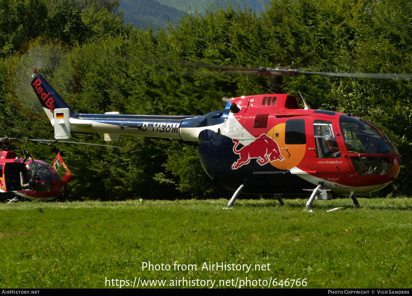 Aircraft Photo of D-HSDM | MBB BO-105CB | Red Bull | AirHistory.net #646766