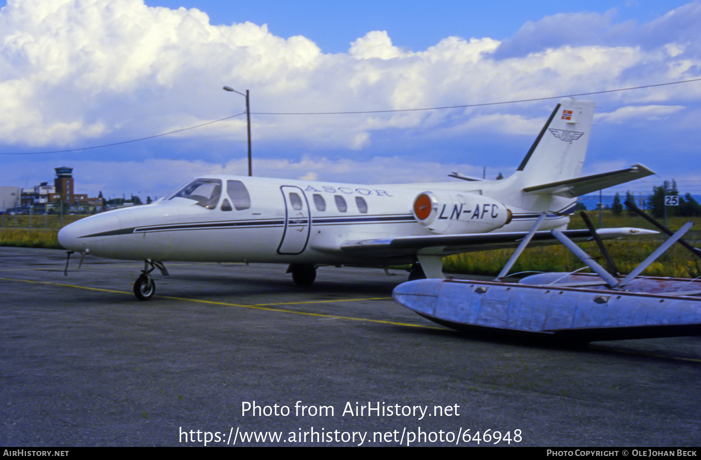 Aircraft Photo of LN-AFC | Cessna 501 Citation I/SP | Ascor Flyservice | AirHistory.net #646948