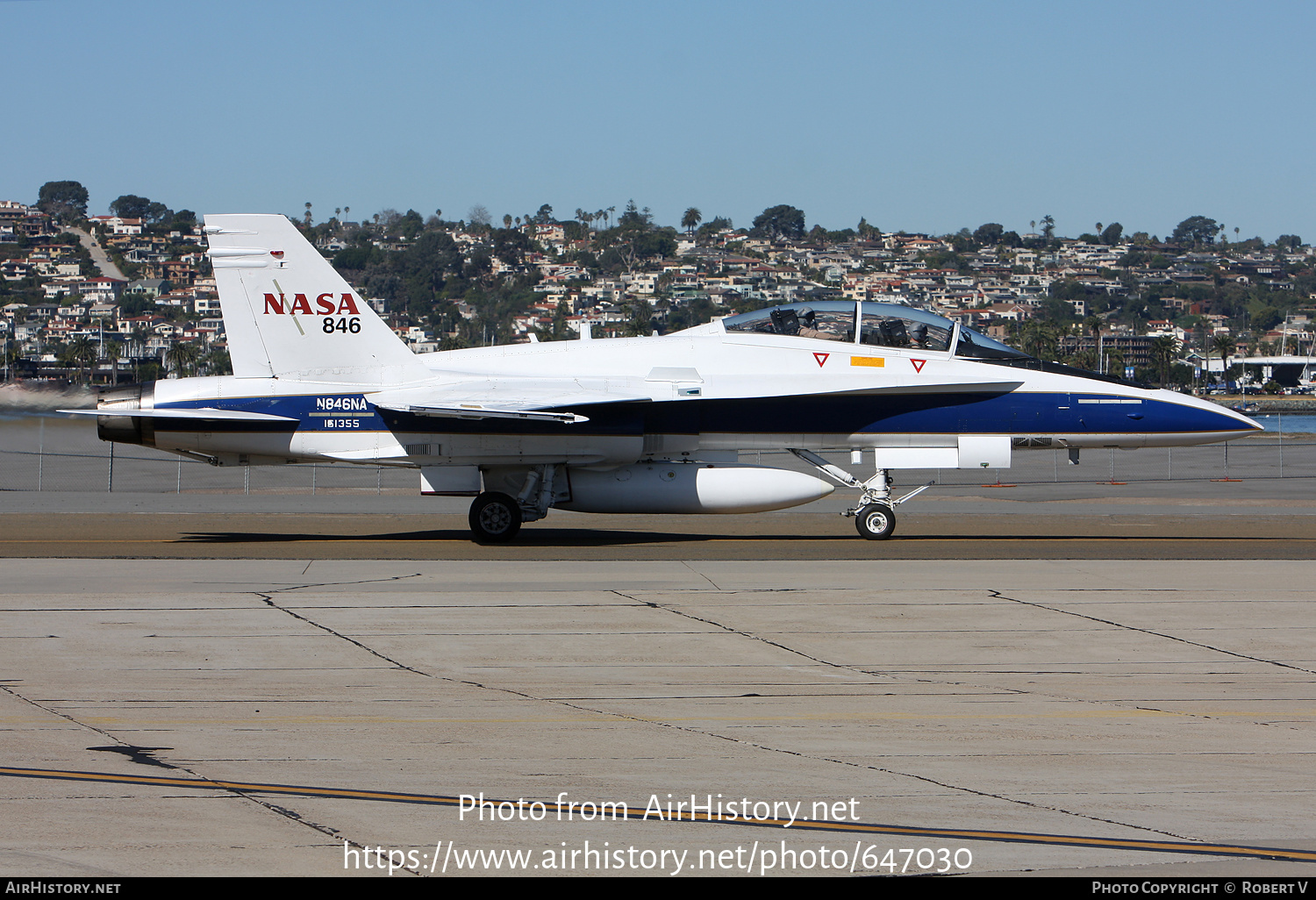 Aircraft Photo of 161355 / N846NA | McDonnell Douglas F/A-18B Hornet | USA - Navy | AirHistory.net #647030