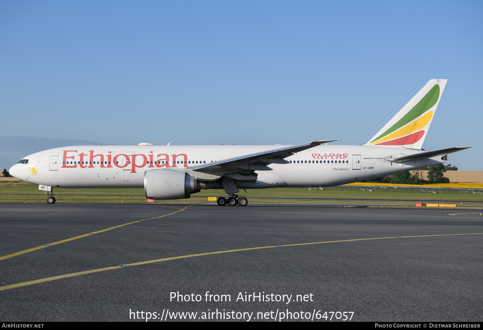 Aircraft Photo of ET-ANR | Boeing 777-260/LR | Ethiopian Airlines | AirHistory.net #647057