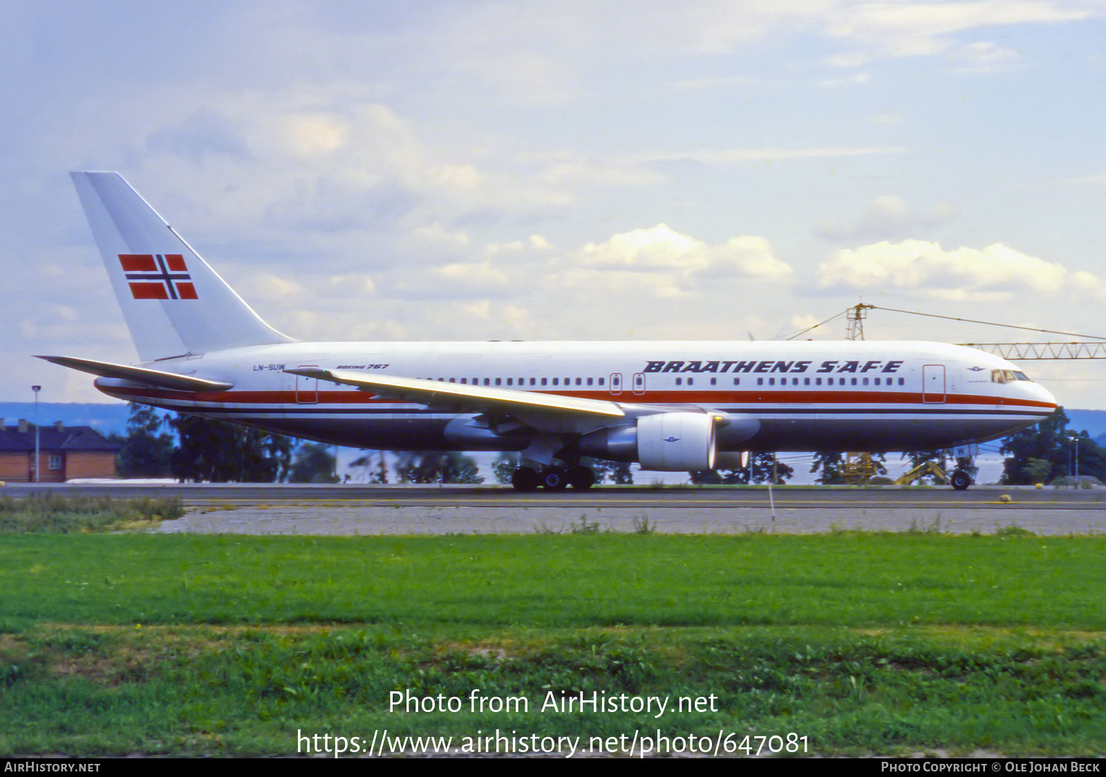 Aircraft Photo of LN-SUW | Boeing 767-205 | Braathens SAFE | AirHistory.net #647081