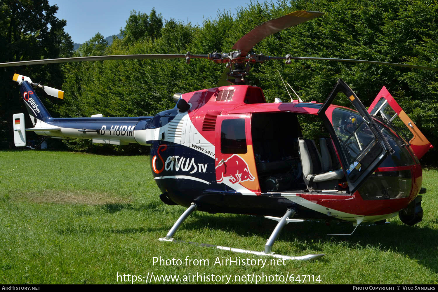 Aircraft Photo of D-HUDM | Eurocopter BO-105CBS-5 | Red Bull | AirHistory.net #647114