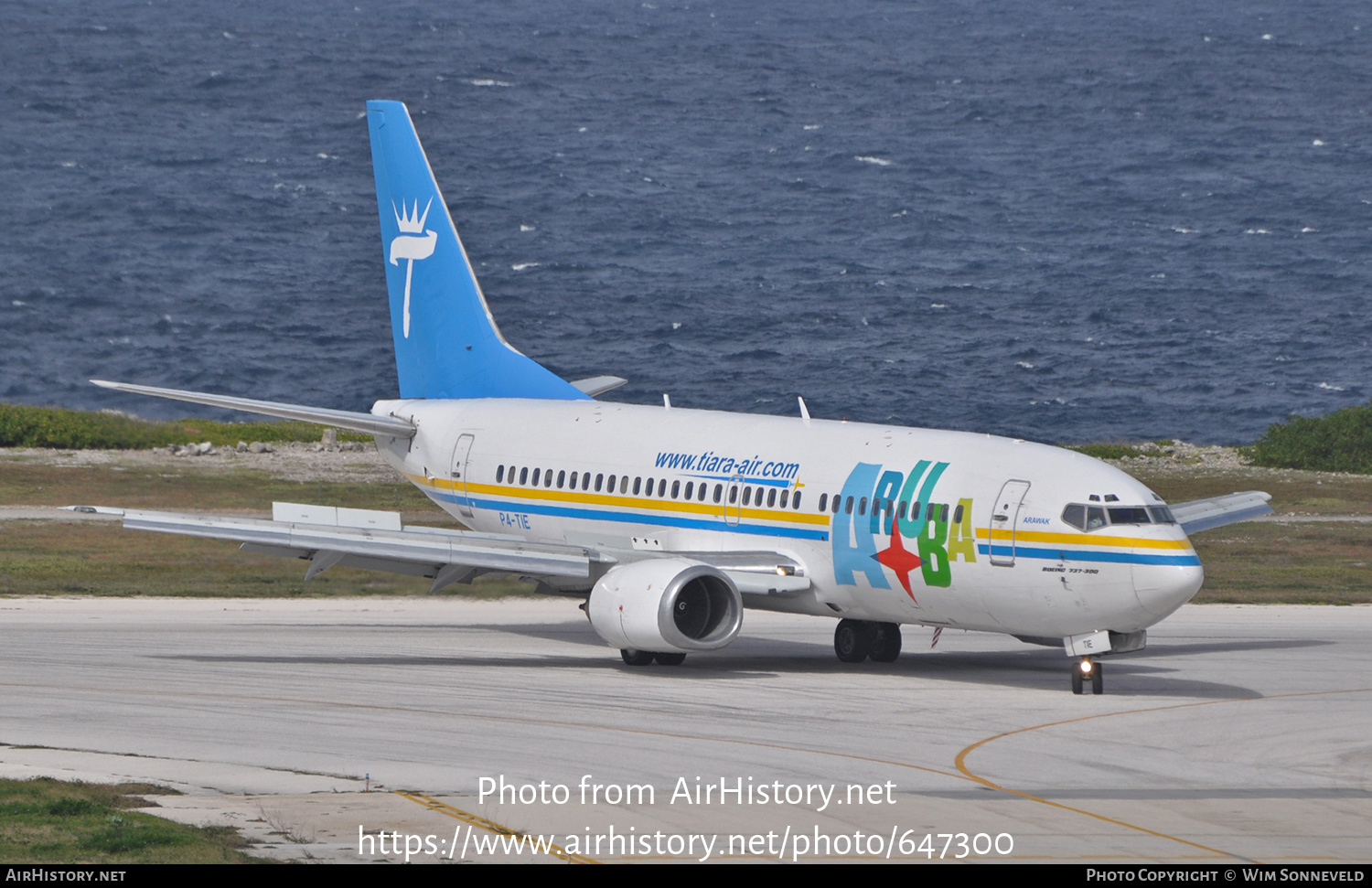 Aircraft Photo of P4-TIE | Boeing 737-322 | Tiara Air | AirHistory.net #647300