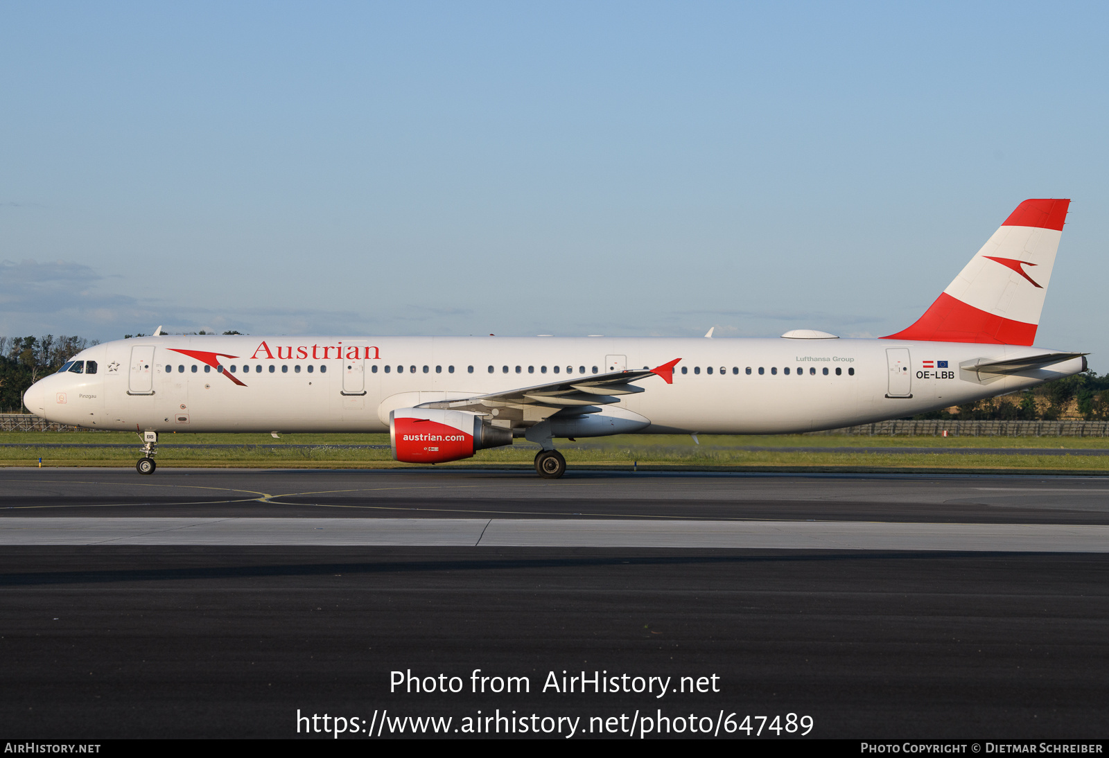 Aircraft Photo of OE-LBB | Airbus A321-111 | Austrian Airlines | AirHistory.net #647489