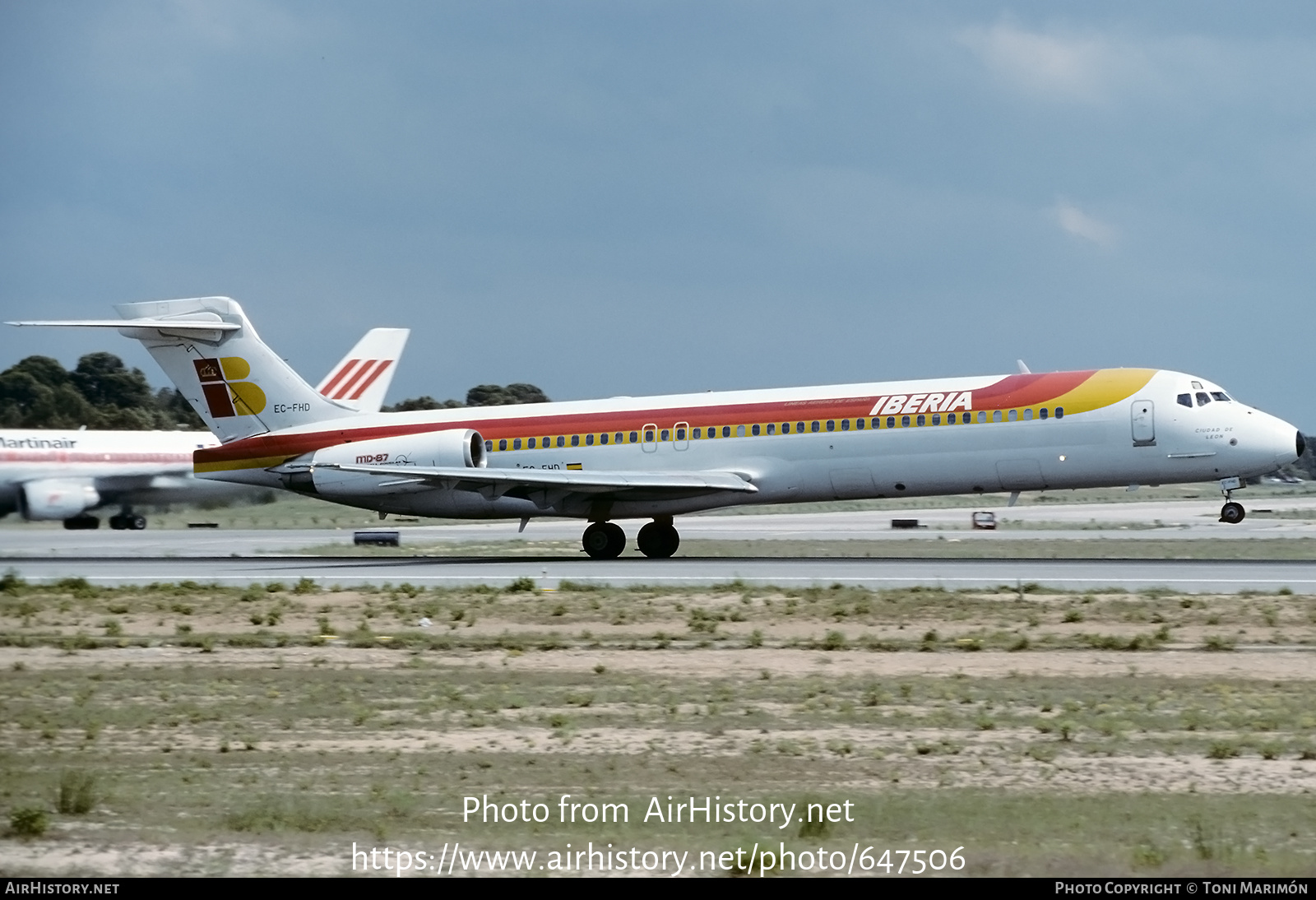 Aircraft Photo of EC-FHD | McDonnell Douglas MD-87 (DC-9-87) | Iberia | AirHistory.net #647506