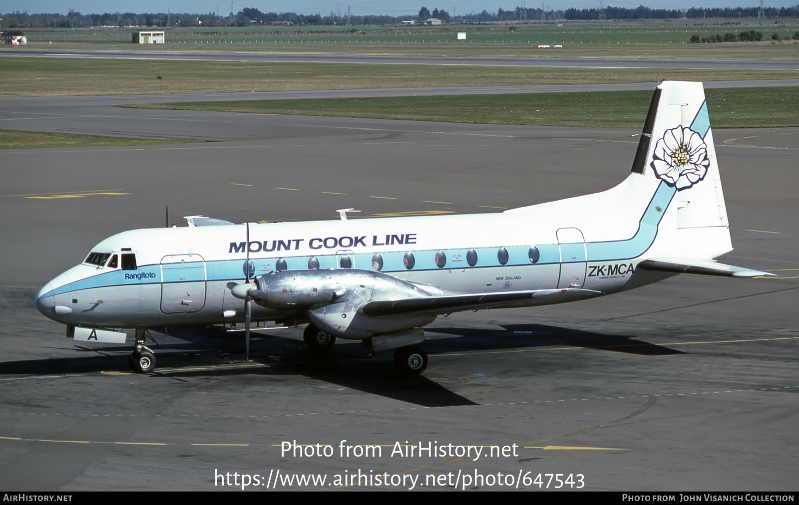 Aircraft Photo of ZK-MCA | Hawker Siddeley HS-748 Srs2/242 | Mount Cook Airline | AirHistory.net #647543