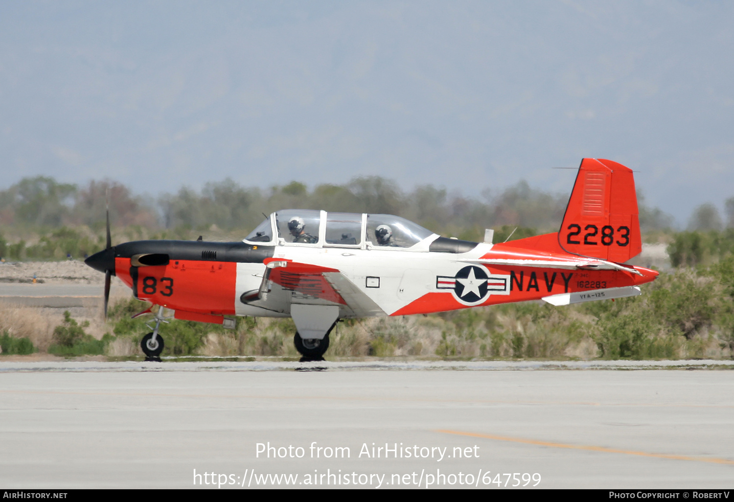 Aircraft Photo of 162283 / 2283 | Beech T-34C Turbo Mentor | USA - Navy | AirHistory.net #647599