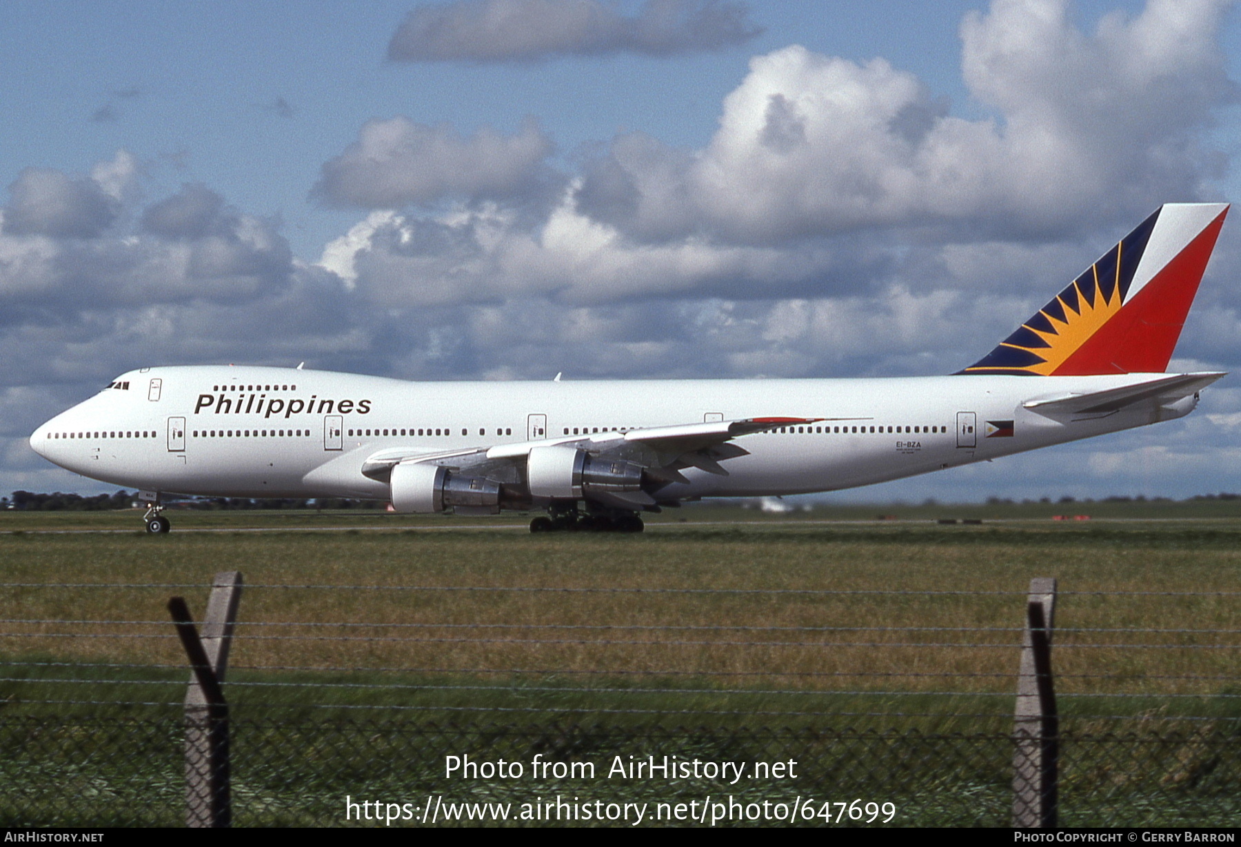 Aircraft Photo of EI-BZA | Boeing 747-283B | Philippine Airlines | AirHistory.net #647699