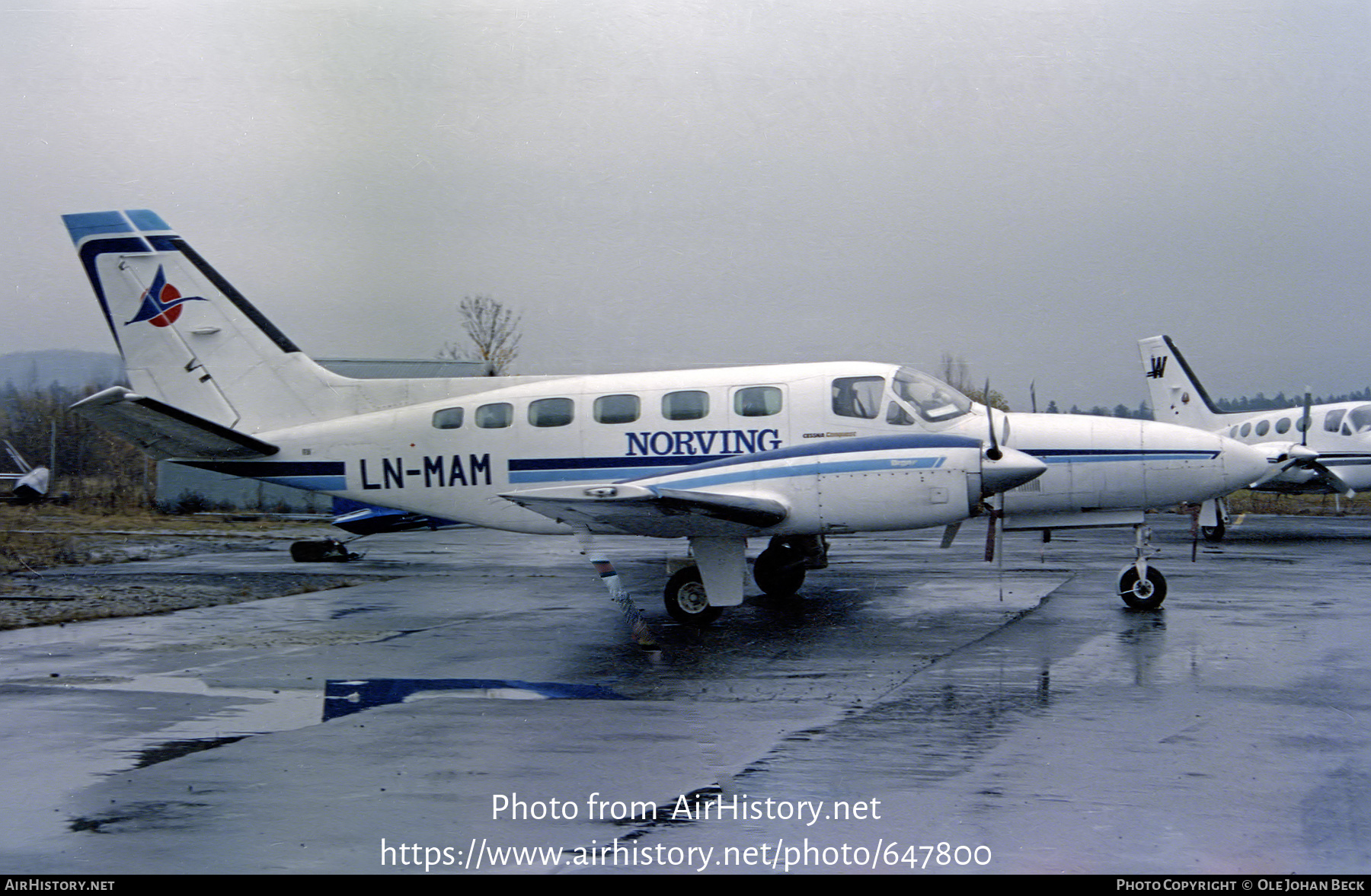 Aircraft Photo of LN-MAM | Cessna 441 Conquest | Norving | AirHistory.net #647800