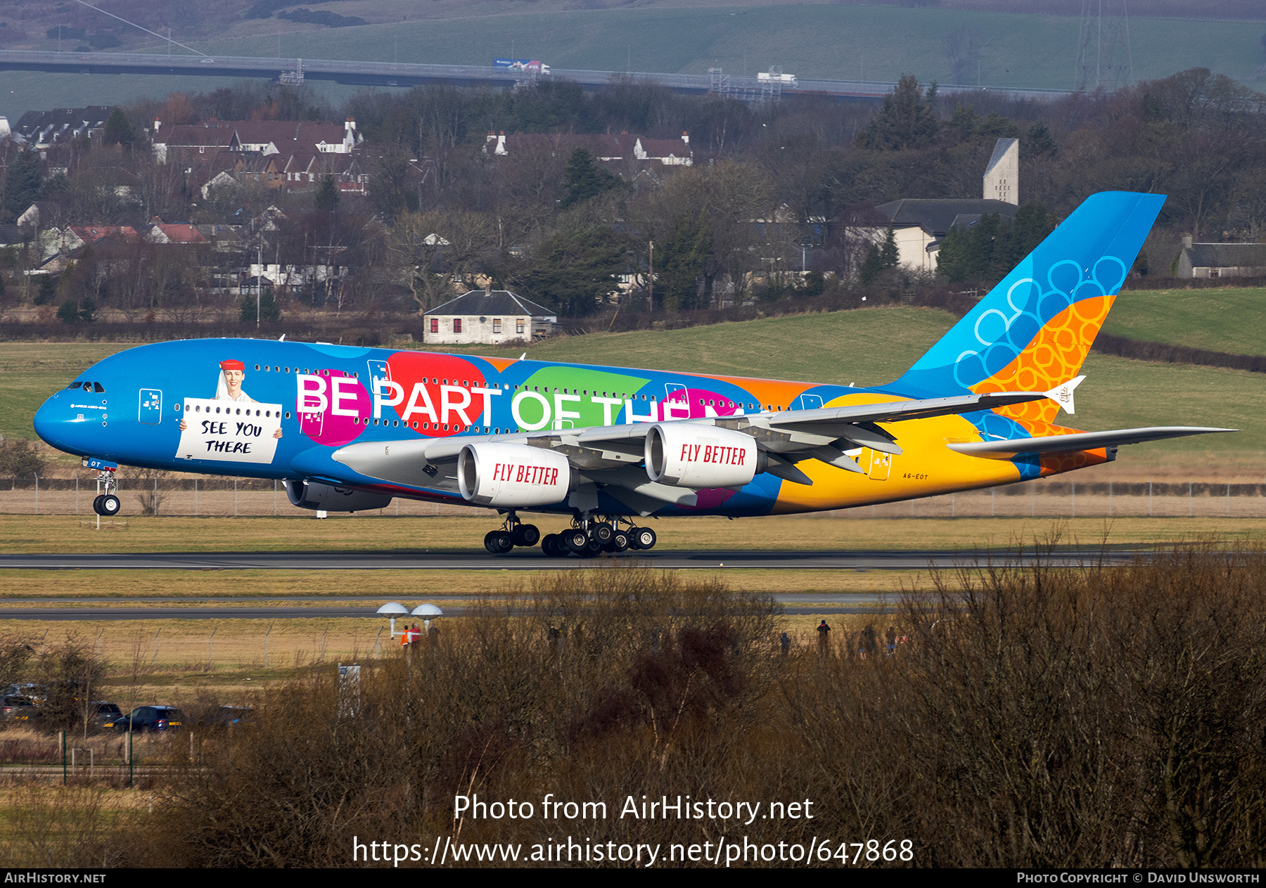 Aircraft Photo of A6-EOT | Airbus A380-861 | Emirates | AirHistory.net #647868