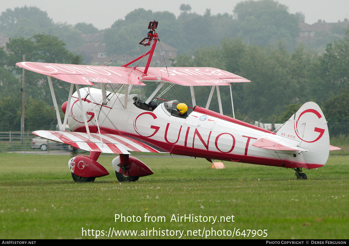 Aircraft Photo of SE-BOG | Boeing N2S-3 Kaydet (B75N1) | AirHistory.net #647905